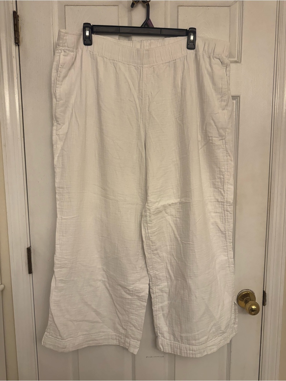Old Navy White Wide-Leg High-Rise Pants